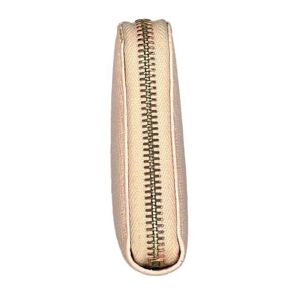 Fendi Zip Around Leather Wallet in Dusty Rose Beige and Gold Tone - Picture 4 of 14